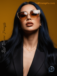 Golden Confidence Fashion Portrait | BestGeminiPrompts.com